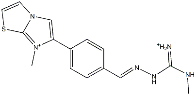 7-Methyl-6-[4-[2-[iminio(methylamino)methyl]hydrazonomethyl]phenyl]imidazo[2,1-b]thiazol-7-ium