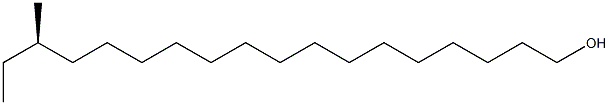 [R,(-)]-16-Methyl-1-octadecanol Struktur