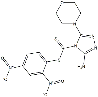3-Amino-5-morpholino-4H-1,2,4-triazole-4-dithiocarboxylic acid 2,4-dinitrophenyl ester