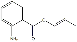 Anthanilic acid 1-propenyl ester Structure