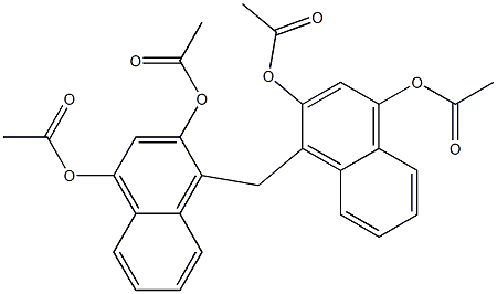 4,4'-Methylenebis(1,3-naphthalenediol)tetraacetate