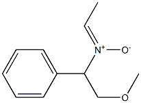 N-(2-Methoxy-1-phenylethyl)ethanimine N-oxide Struktur