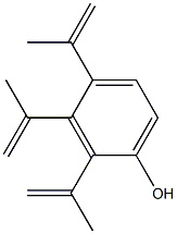 2,3,4-トリイソプロペニルフェノール 化学構造式