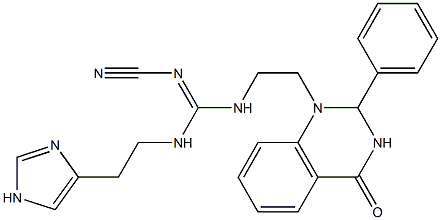 1-[2-[2-Cyano-3-[2-(1H-imidazol-4-yl)ethyl]guanidino]ethyl]-2-phenyl-1,2-dihydroquinazolin-4(3H)-one