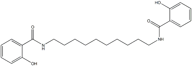 N,N'-(Decane-1,10-diyl)bis(2-hydroxybenzamide) Structure