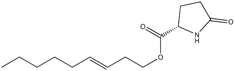 (S)-5-オキソピロリジン-2-カルボン酸3-ノネニル 化学構造式