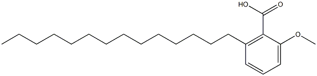 2-メトキシ-6-テトラデシル安息香酸 化学構造式