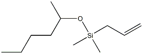 Allyl(hexan-2-yloxy)dimethylsilane Structure