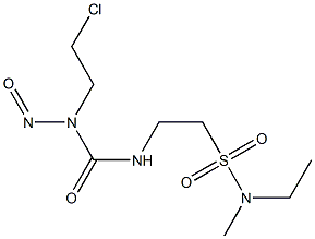 1-(2-Chloroethyl)-3-[2-(methylethylsulfamoyl)ethyl]-1-nitrosourea Structure