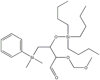 (2S,3R)-1-フェニルジメチルシリル-2-メトキシメトキシ-3-トリブチルシロキシ-1-ブタノン 化学構造式