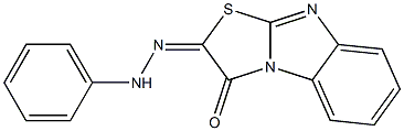 2-(2-Phenylhydrazono)thiazolo[3,2-a]benzimidazole-3(2H)-one,,结构式