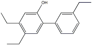 4,5-Diethyl-2-(3-ethylphenyl)phenol Structure