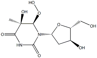 (5S,6R)-5,6-Dihydro-5-hydroxy-6-hydroperoxythymidine|