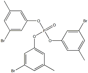 Phosphoric acid tris(3-bromo-5-methylphenyl) ester Struktur