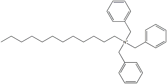 ドデシルトリベンジルアミニウム 化学構造式