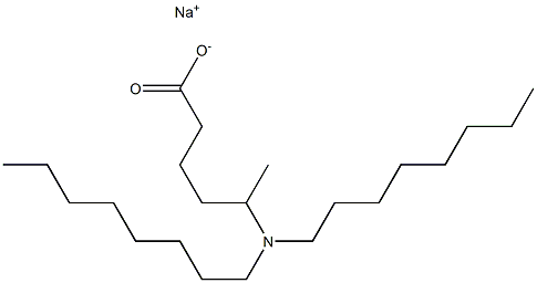 5-(Dioctylamino)hexanoic acid sodium salt Structure