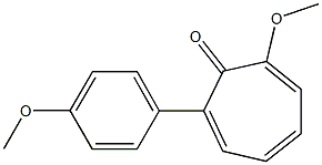 2-Methoxy-7-(4-methoxyphenyl)-2,4,6-cycloheptatrien-1-one,,结构式