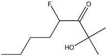 4-Fluoro-2-hydroxy-2-methyl-3-octanone,,结构式