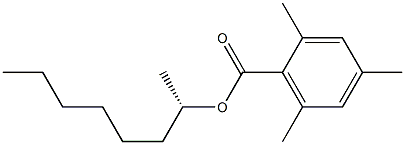 (+)-2,4,6-Trimethylbenzoic acid (S)-1-methylheptyl ester Structure