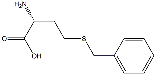 (R)-2-アミノ-4-(ベンジルチオ)酪酸 化学構造式