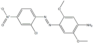 4-Amino-2,5-dimethoxy-2'-chloro-4'-nitroazobenzene Structure