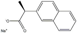 [S,(-)]-2-(2-Naphtyl)propionic acid sodium salt Structure