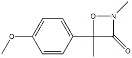 2,4-Dimethyl-4-(4-methoxyphenyl)-1,2-oxazetidin-3-one Structure