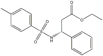 [R,(+)]-3-Phenyl-3-[(p-tolylsulfonyl)amino]propionic acid ethyl ester,,结构式
