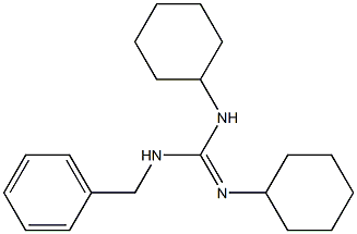 1-Benzyl-2,3-dicyclohexylguanidine,,结构式