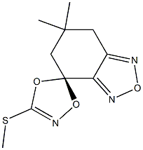 (4S)-6,7-Dihydro-6,6-dimethyl-3'-(methylthio)spiro[2,1,3-benzoxadiazole-4(5H),5'-[1,4,2]dioxazole]|