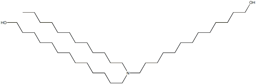 13,13'-(Dodecylimino)bis(1-tridecanol) Structure