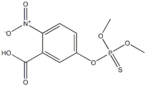 Thiophosphoric acid O,O-dimethyl O-(3-carboxy-4-nitrophenyl) ester 结构式