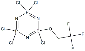 2,4,4,6,6-Pentachloro-2-(2,2,2-trifluoroethoxy)-1,3,5,2,4,6-triazatriphosphorine,,结构式