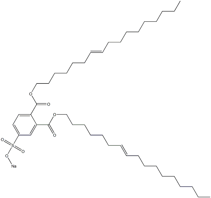 4-(Sodiosulfo)phthalic acid di(7-heptadecenyl) ester Structure