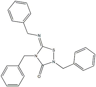  2,4-Dibenzyl-5-(benzylimino)-1,2,4-thiadiazolidin-3-one