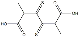 2,5-ジメチル-3,4-ジチオキソヘキサン二酸 化学構造式