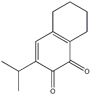 5,6,7,8-Tetrahydro-3-isopropyl-1,2-naphthoquinone 结构式