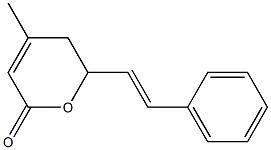 6-[(E)-2-Phenylethenyl]-4-methyl-5,6-dihydro-2H-pyran-2-one Structure