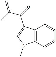 1-Methyl-3-(2-methylacryloyl)-1H-indole 结构式