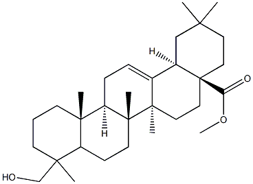 23-Hydroxyolean-12-en-28-oic acid methyl ester,,结构式