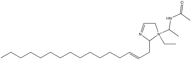 1-[1-(Acetylamino)ethyl]-1-ethyl-2-(2-hexadecenyl)-3-imidazoline-1-ium Structure