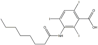 3-Octanoylamino-2,4,6-triiodobenzoic acid