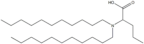 2-(Diundecylamino)valeric acid Structure