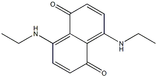 4,8-Bis(ethylamino)naphthalene-1,5-dione,,结构式