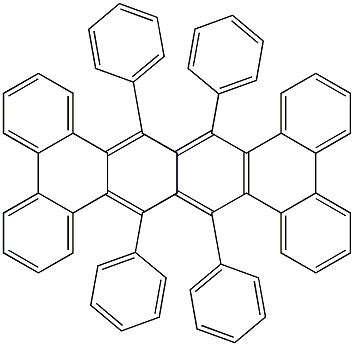 9,10,19,20-Tetraphenyltetrabenzo[a,c,j,l]naphthacene Structure