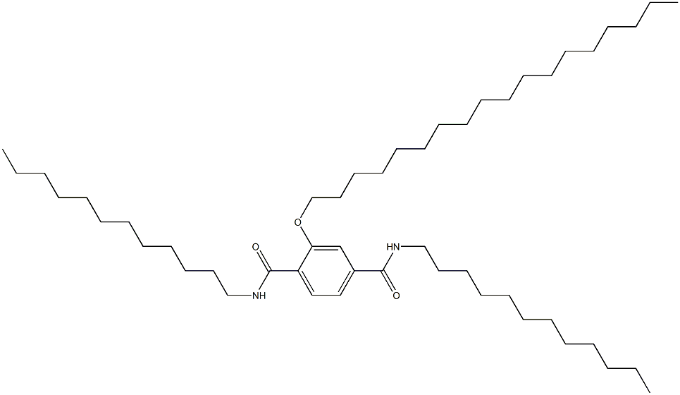 2-(Octadecyloxy)-N,N'-didodecylterephthalamide Structure