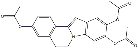 5,6-Dihydroindolo[2,1-a]isoquinoline-3,9,10-triol triacetate