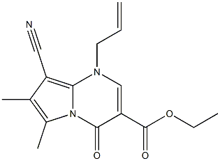 1-Allyl-4-oxo-6-methyl-7-methyl-8-cyano-1,4-dihydropyrrolo[1,2-a]pyrimidine-3-carboxylic acid ethyl ester