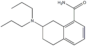 7-(Dipropylamino)-5,6,7,8-tetrahydronaphthalene-1-carboxamide,,结构式
