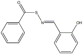 S-Benzoyl-N-(o-hydroxybenzylidene)thiohydroxylamine Structure